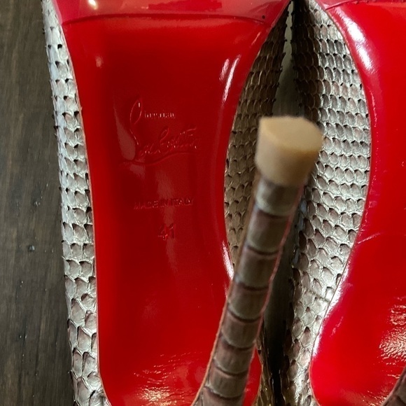 Christian Louboutin Python So Kate 120 Pumps Size 41 US 11 - Picture 6 of 8